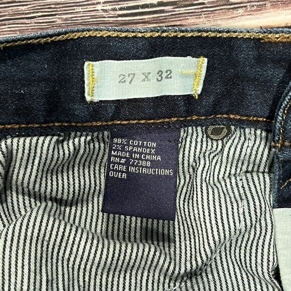 Madewell Women Jeans Size 27x32 Skinny‎ Stretch Denim Jeans Dark Wash Blue Jeans - Picture 8 of 13